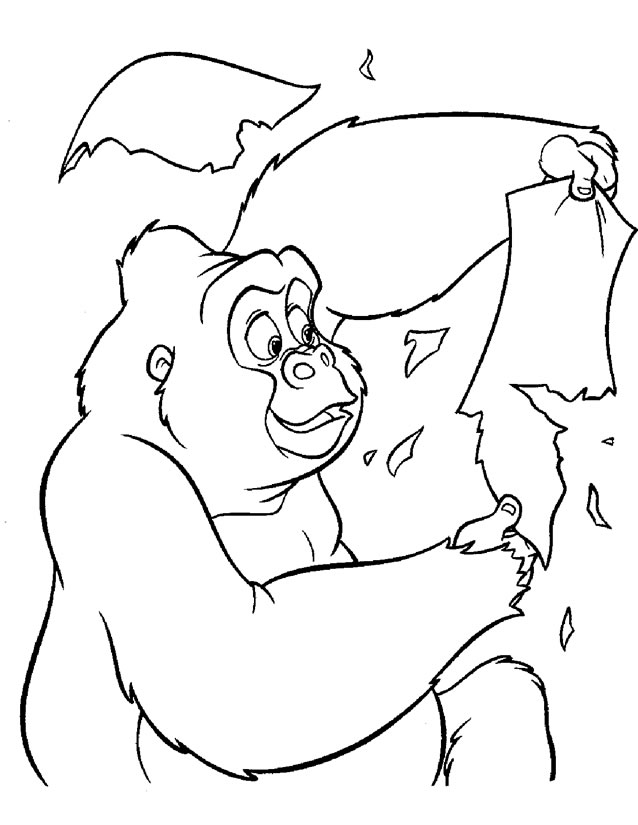 Dibujo para colorear: Tarzan (Películas de animación) #131136 - Dibujos para Colorear e Imprimir Gratis