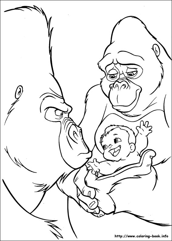 Dibujo para colorear: Tarzan (Películas de animación) #131147 - Dibujos para Colorear e Imprimir Gratis