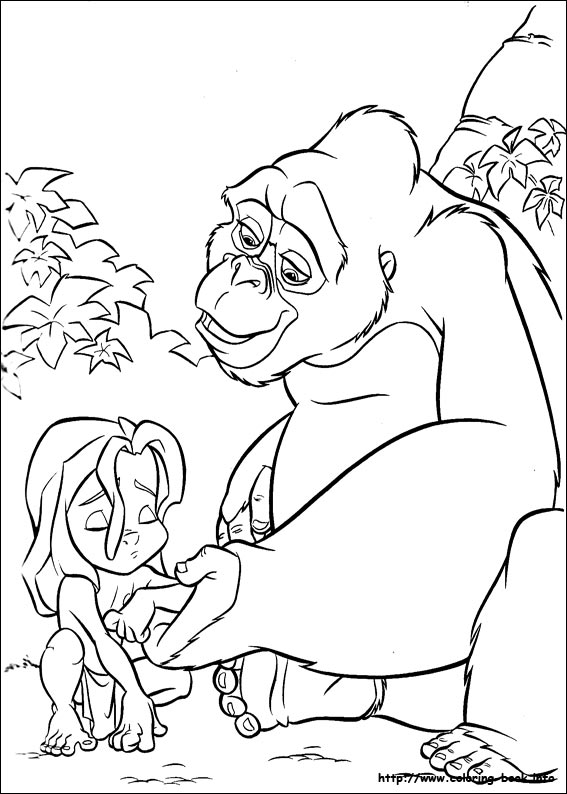 Dibujo para colorear: Tarzan (Películas de animación) #131148 - Dibujos para Colorear e Imprimir Gratis