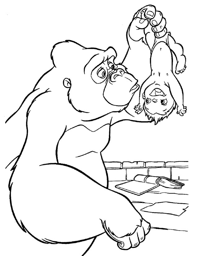 Dibujo para colorear: Tarzan (Películas de animación) #131153 - Dibujos para Colorear e Imprimir Gratis