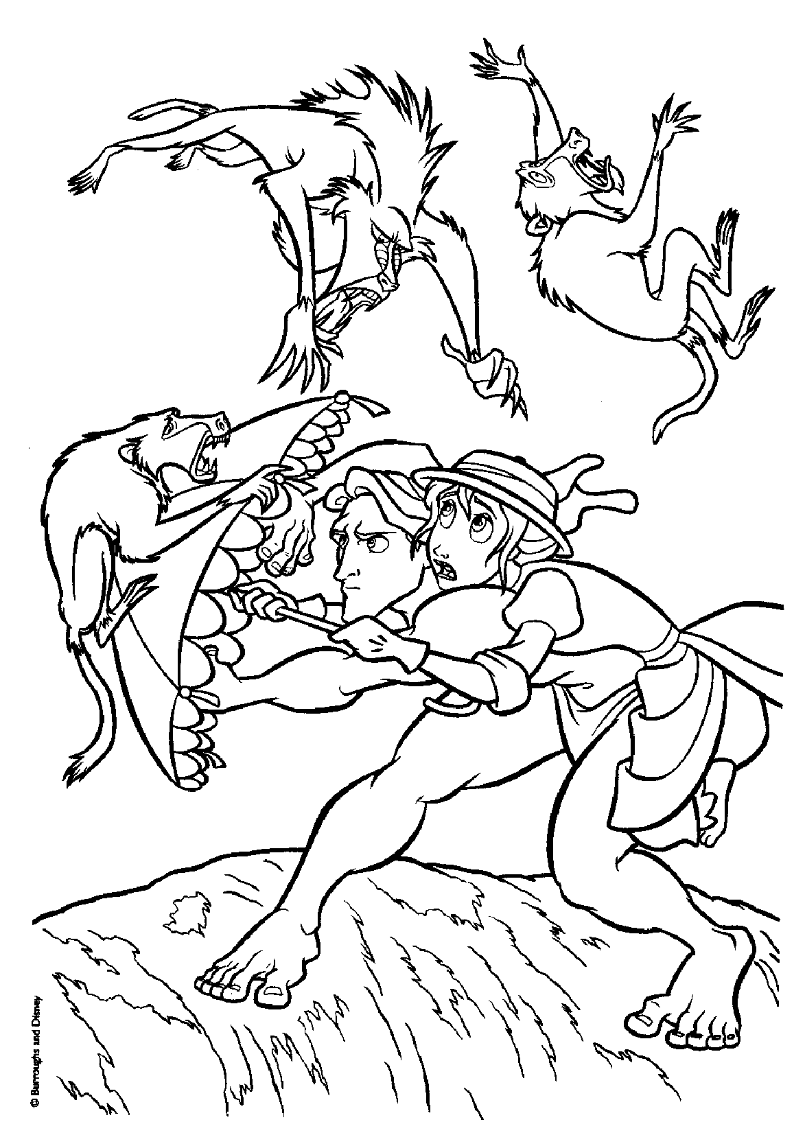 Dibujo para colorear: Tarzan (Películas de animación) #131156 - Dibujos para Colorear e Imprimir Gratis