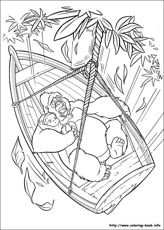 Dibujo para colorear: Tarzan (Películas de animación) #131162 - Dibujos para Colorear e Imprimir Gratis