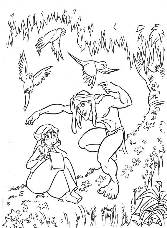 Dibujo para colorear: Tarzan (Películas de animación) #131181 - Dibujos para Colorear e Imprimir Gratis
