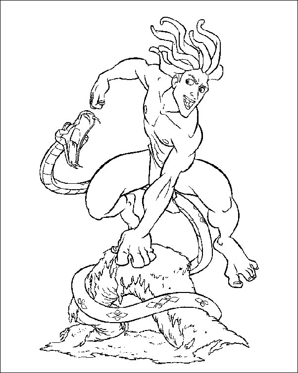 Dibujo para colorear: Tarzan (Películas de animación) #131182 - Dibujos para Colorear e Imprimir Gratis