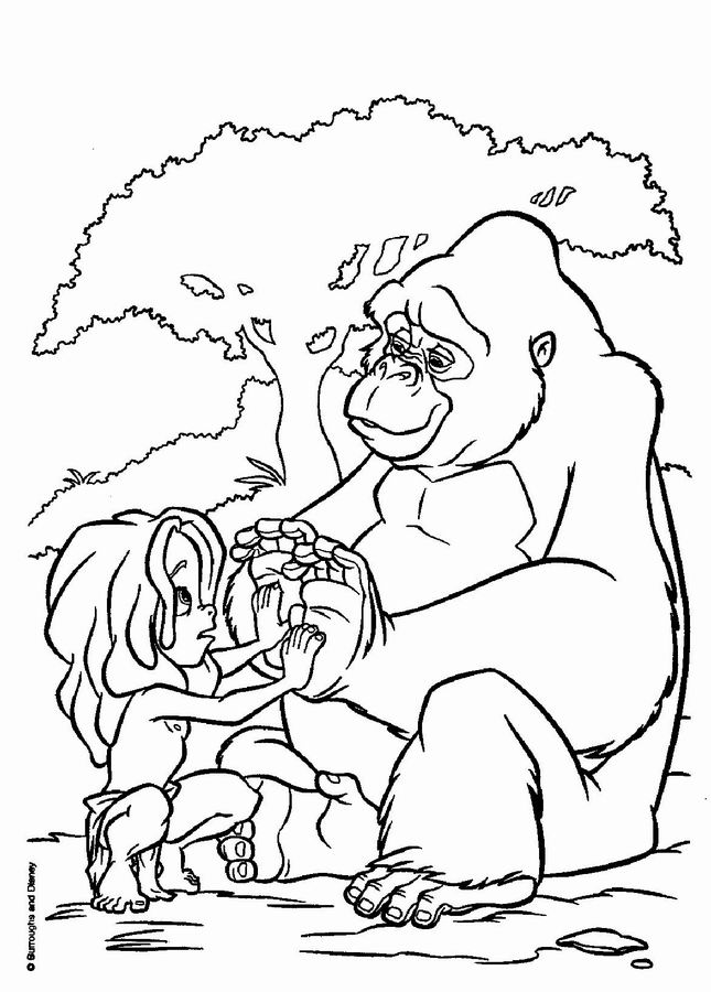 Dibujo para colorear: Tarzan (Películas de animación) #131185 - Dibujos para Colorear e Imprimir Gratis