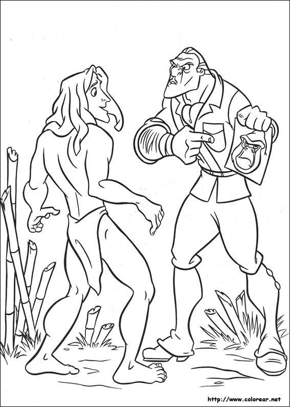 Dibujo para colorear: Tarzan (Películas de animación) #131189 - Dibujos para Colorear e Imprimir Gratis