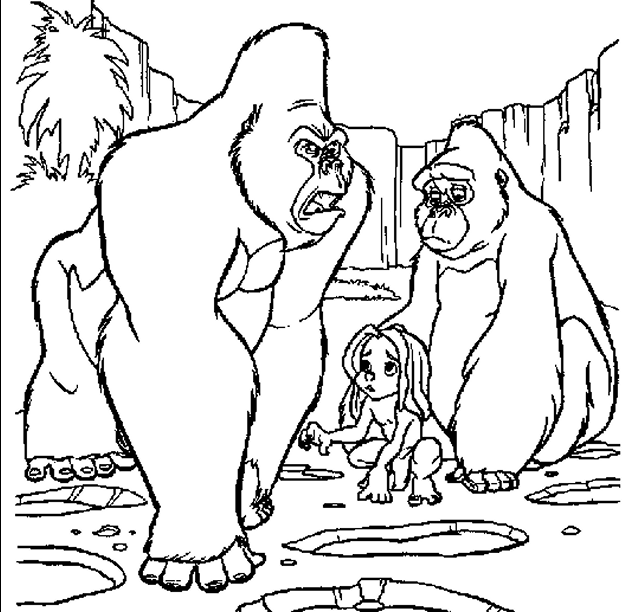 Dibujo para colorear: Tarzan (Películas de animación) #131195 - Dibujos para Colorear e Imprimir Gratis