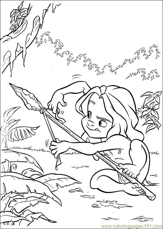 Dibujo para colorear: Tarzan (Películas de animación) #131227 - Dibujos para Colorear e Imprimir Gratis