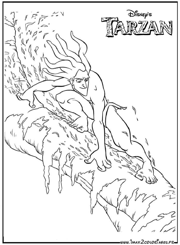 Dibujo para colorear: Tarzan (Películas de animación) #131238 - Dibujos para Colorear e Imprimir Gratis