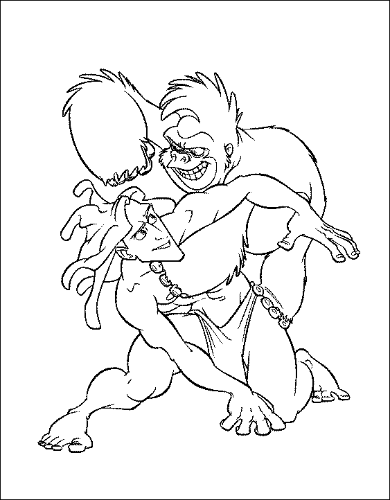 Dibujo para colorear: Tarzan (Películas de animación) #131251 - Dibujos para Colorear e Imprimir Gratis