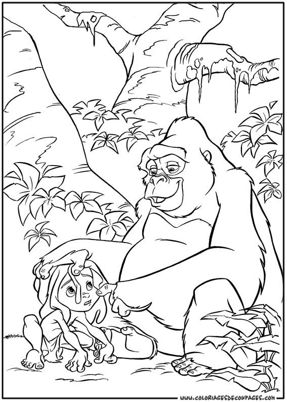 Dibujo para colorear: Tarzan (Películas de animación) #131263 - Dibujos para Colorear e Imprimir Gratis