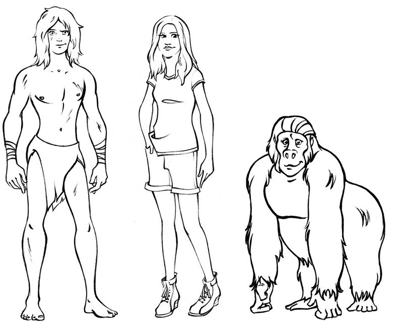 Dibujo para colorear: Tarzan (Películas de animación) #131273 - Dibujos para Colorear e Imprimir Gratis