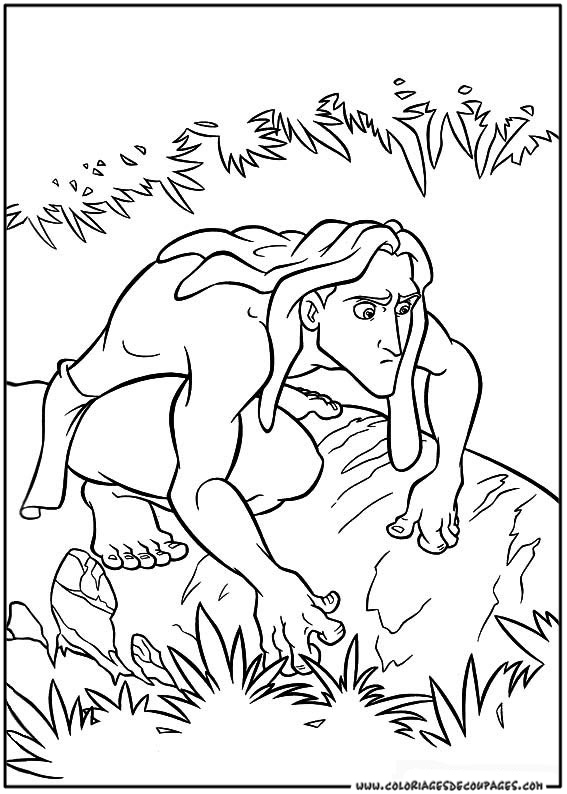 Dibujo para colorear: Tarzan (Películas de animación) #131275 - Dibujos para Colorear e Imprimir Gratis