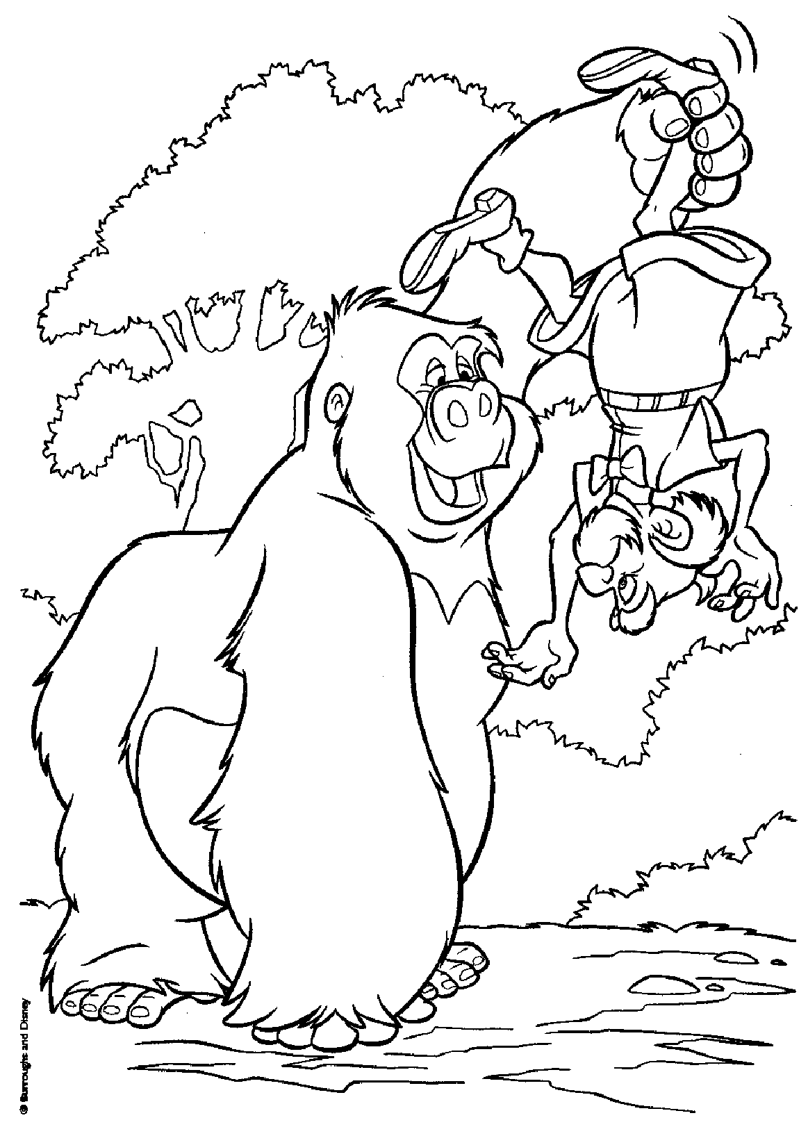 Dibujo para colorear: Tarzan (Películas de animación) #131278 - Dibujos para Colorear e Imprimir Gratis