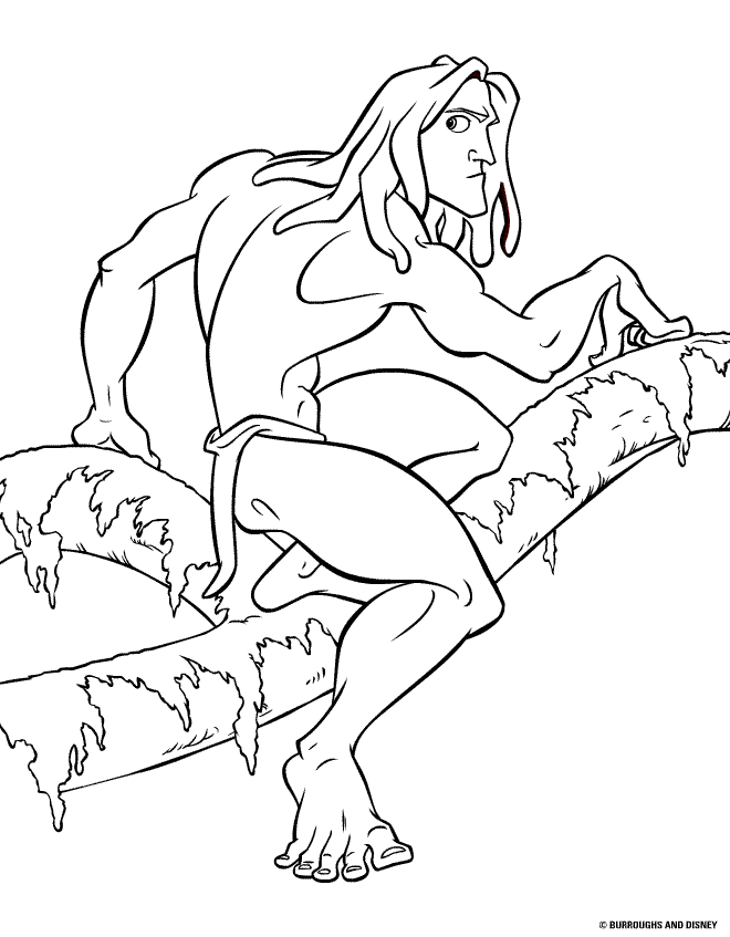 Dibujo para colorear: Tarzan (Películas de animación) #131284 - Dibujos para Colorear e Imprimir Gratis