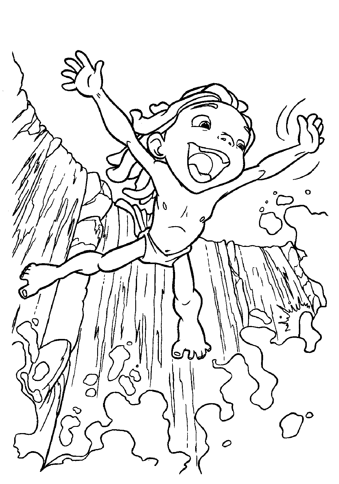 Dibujo para colorear: Tarzan (Películas de animación) #131292 - Dibujos para Colorear e Imprimir Gratis