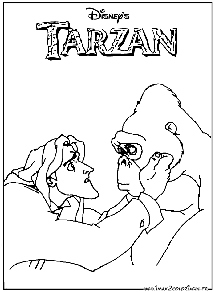 Dibujo para colorear: Tarzan (Películas de animación) #131307 - Dibujos para Colorear e Imprimir Gratis