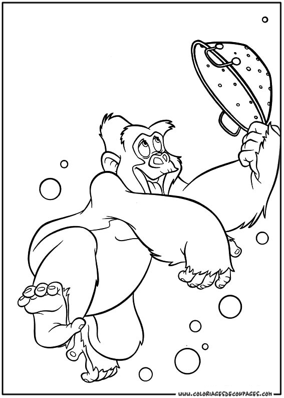 Dibujo para colorear: Tarzan (Películas de animación) #131311 - Dibujos para Colorear e Imprimir Gratis