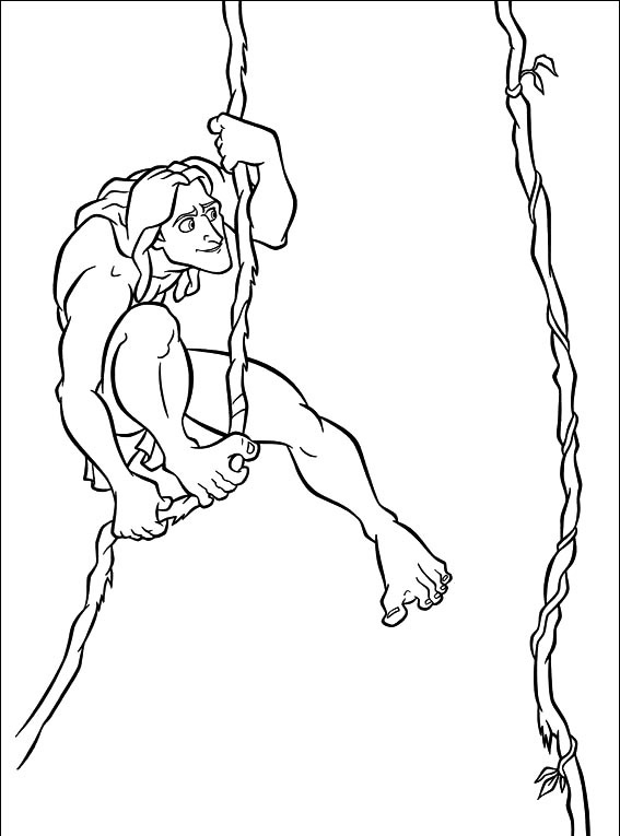 Dibujo para colorear: Tarzan (Películas de animación) #131314 - Dibujos para Colorear e Imprimir Gratis