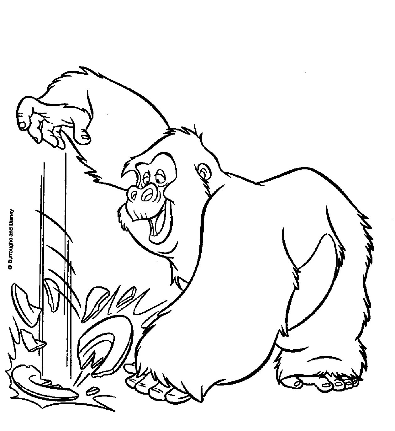 Dibujo para colorear: Tarzan (Películas de animación) #131315 - Dibujos para Colorear e Imprimir Gratis