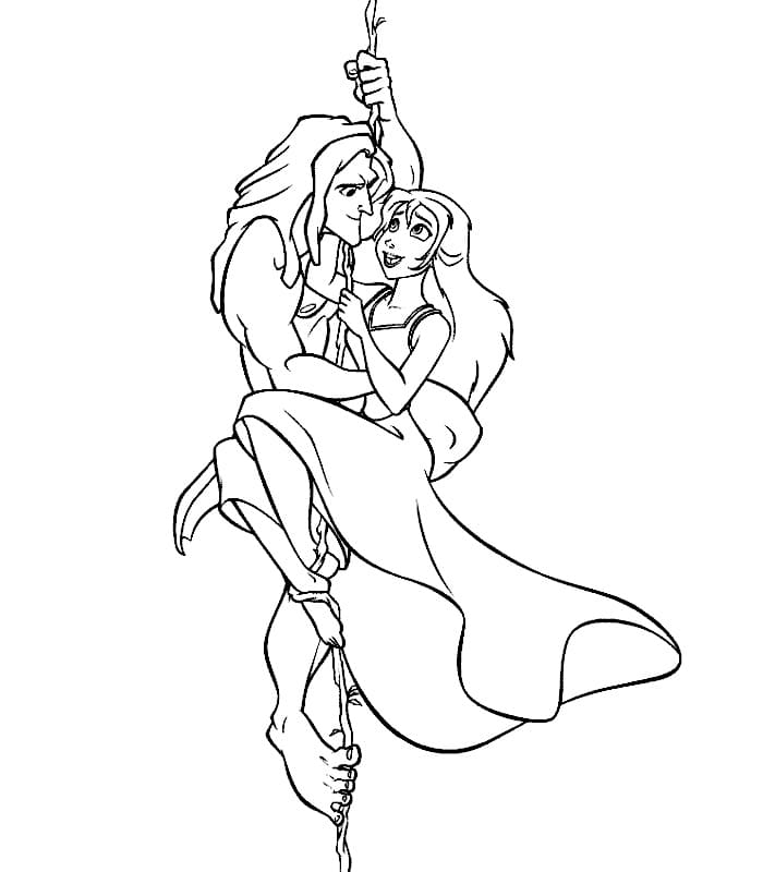 Dibujo gratuito Tarzan #198719 de la coleccion Películas de Animación para imprimir Dibujo gratuito Tarzan #198719 de la coleccion Películas de Animación para imprimir