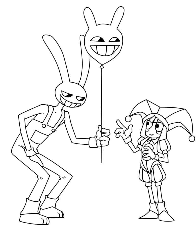 Dibujo para colorear: The Amazing Digital Circus (Películas de Animación) #213707 - Dibujos para Colorear e Imprimir Gratis