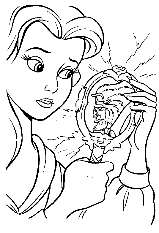 Dibujo para colorear: The Beauty and the Beast (Películas de animación) #130939 - Dibujos para Colorear e Imprimir Gratis