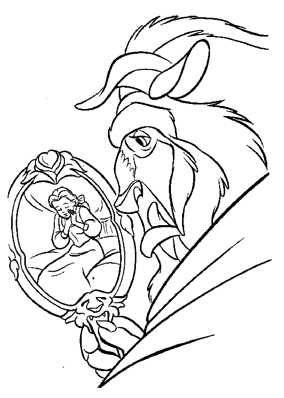 Dibujo para colorear: The Beauty and the Beast (Películas de animación) #130961 - Dibujos para Colorear e Imprimir Gratis