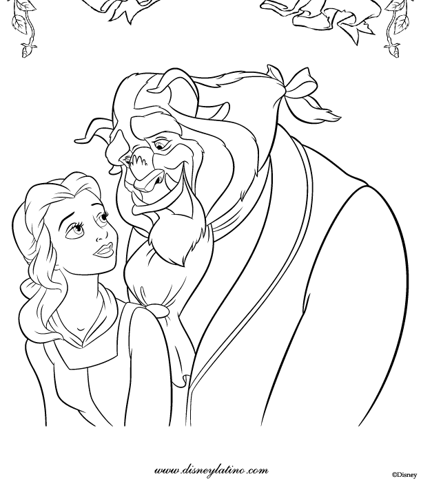 Dibujo para colorear: The Beauty and the Beast (Películas de animación) #130968 - Dibujos para Colorear e Imprimir Gratis