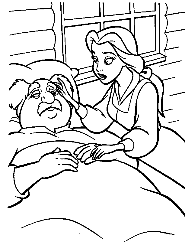 Dibujo para colorear: The Beauty and the Beast (Películas de animación) #130969 - Dibujos para Colorear e Imprimir Gratis