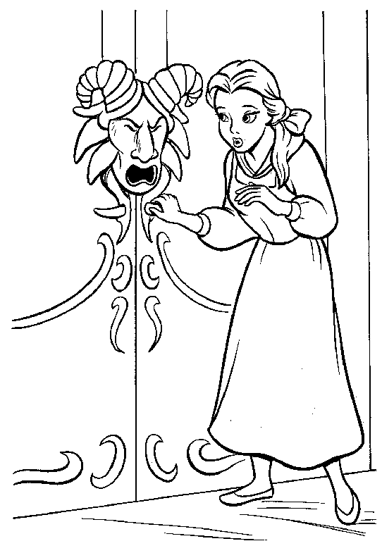 Dibujo para colorear: The Beauty and the Beast (Películas de animación) #130997 - Dibujos para Colorear e Imprimir Gratis