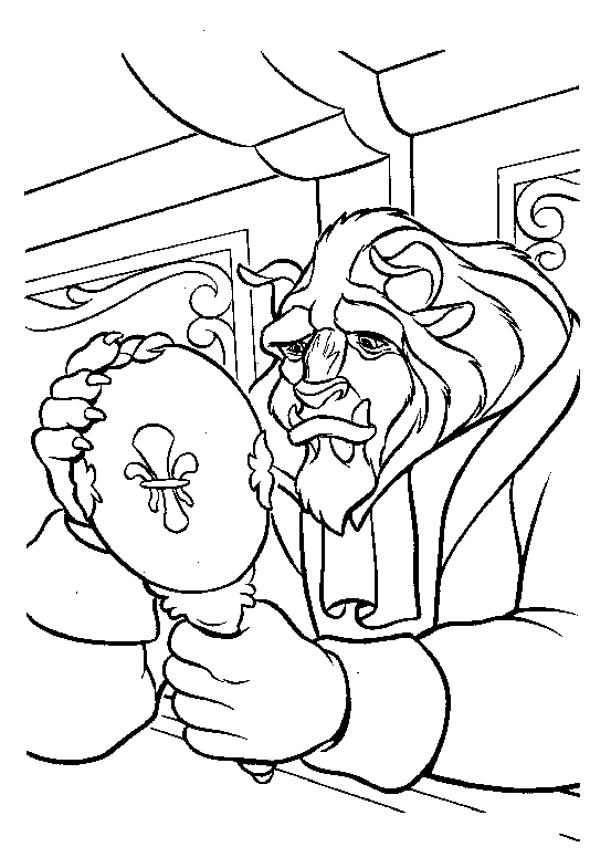 Dibujo para colorear: The Beauty and the Beast (Películas de animación) #130998 - Dibujos para Colorear e Imprimir Gratis