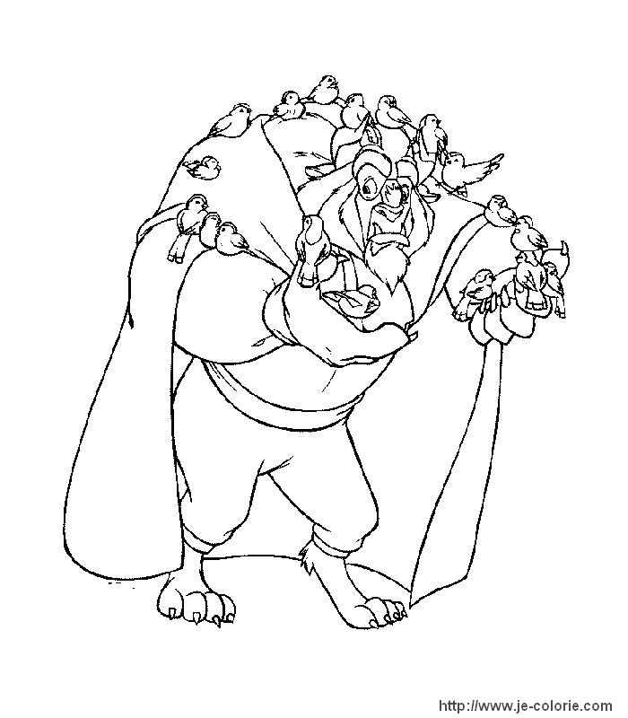 Dibujo para colorear: The Beauty and the Beast (Películas de animación) #131000 - Dibujos para Colorear e Imprimir Gratis