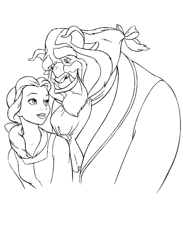 Dibujo para colorear: The Beauty and the Beast (Películas de animación) #131029 - Dibujos para Colorear e Imprimir Gratis