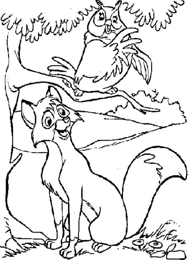 Dibujo para colorear: The Fox and the Hound (Películas de animación) #132921 - Dibujos para Colorear e Imprimir Gratis
