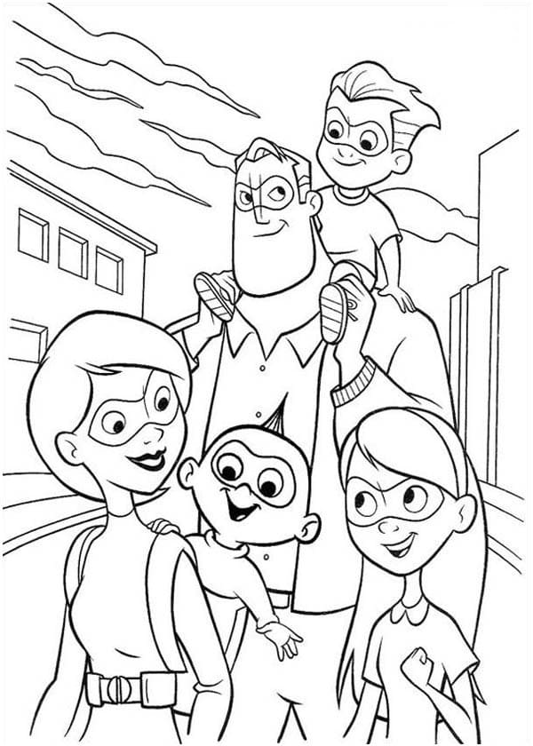 Dibujo gratuito The Incredibles #179727 de la coleccion Películas de Animación para imprimir