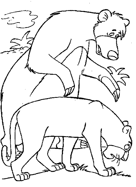 Dibujo para colorear: The Jungle Book (Películas de animación) #130067 - Dibujos para Colorear e Imprimir Gratis