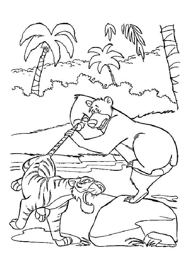 Dibujo para colorear: The Jungle Book (Películas de animación) #130117 - Dibujos para Colorear e Imprimir Gratis
