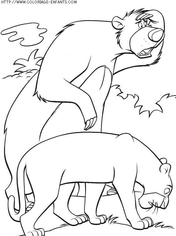 Dibujo para colorear: The Jungle Book (Películas de animación) #130155 - Dibujos para Colorear e Imprimir Gratis