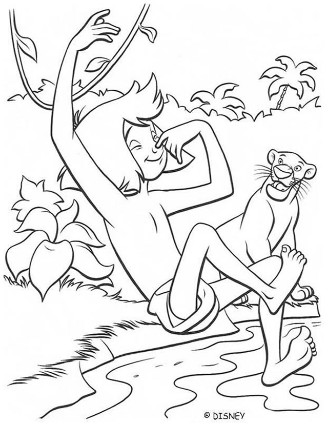 Dibujo para colorear: The Jungle Book (Películas de animación) #130182 - Dibujos para Colorear e Imprimir Gratis