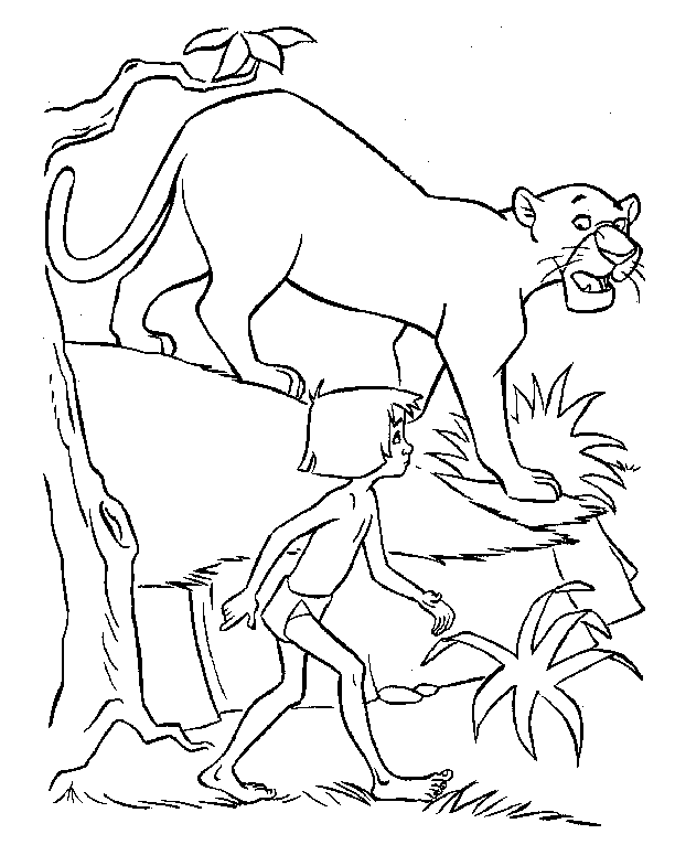 Dibujo para colorear: The Jungle Book (Películas de animación) #130256 - Dibujos para Colorear e Imprimir Gratis