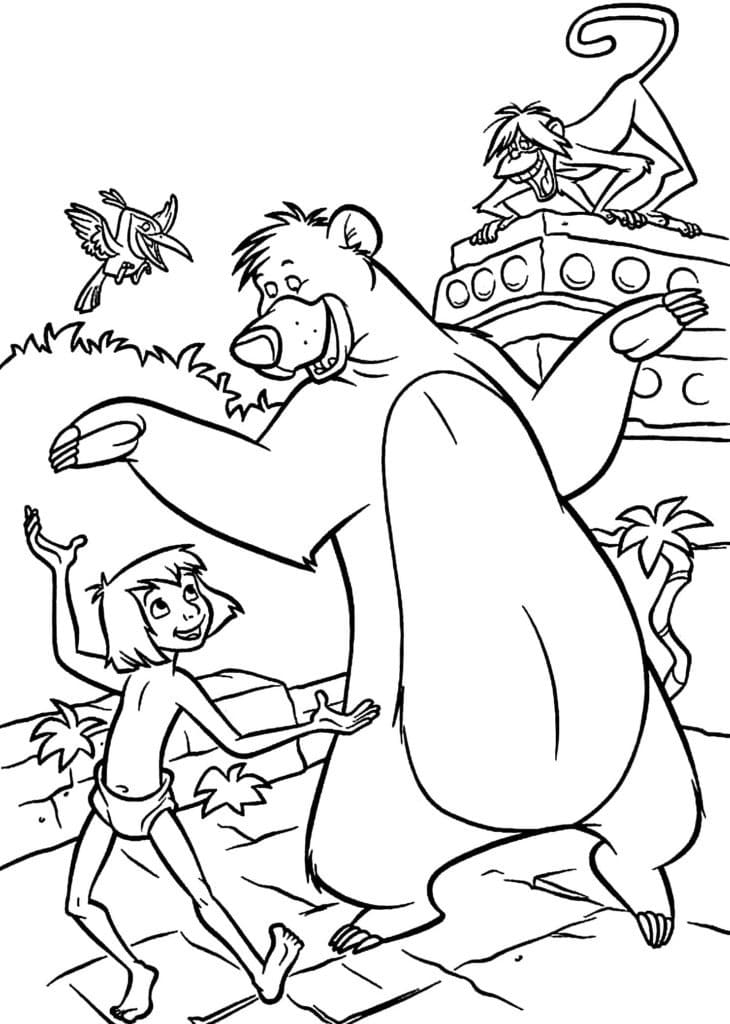 Dibujo gratuito The Jungle Book #202980 de la coleccion Películas de Animación para imprimir