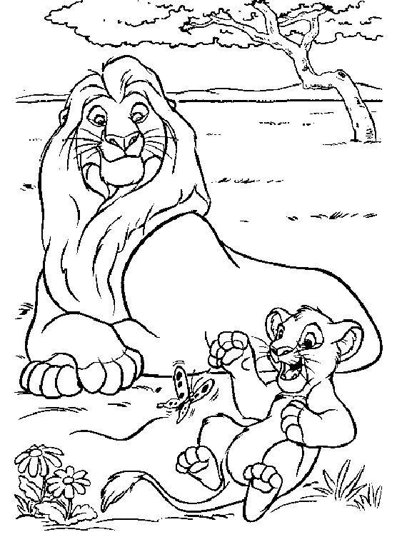 Dibujo para colorear: The Lion King (Películas de animación) #73613 - Dibujos para Colorear e Imprimir Gratis