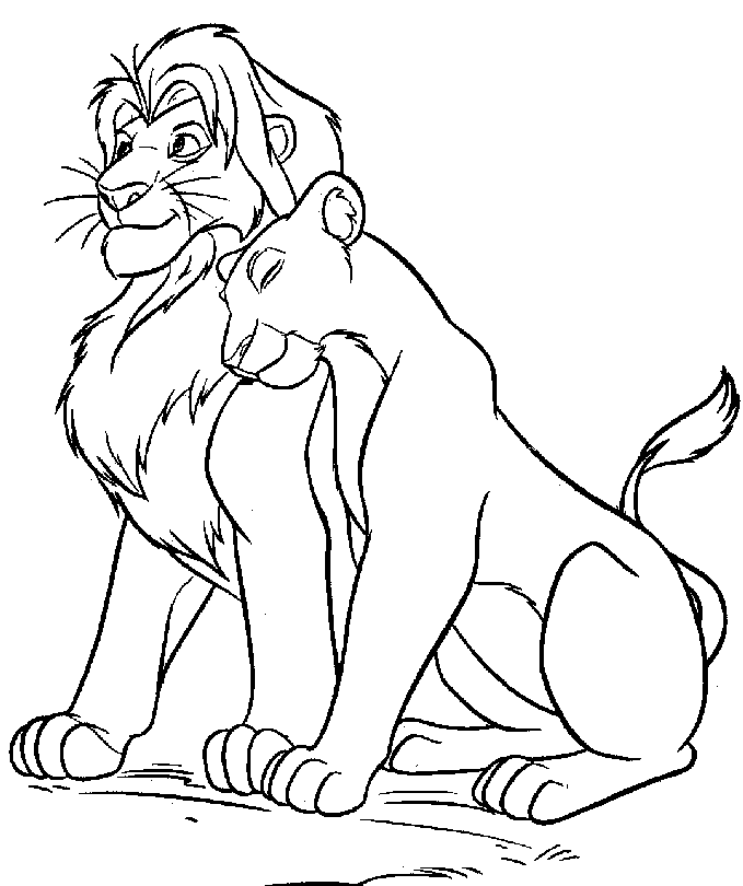 Dibujo para colorear: The Lion King (Películas de animación) #73622 - Dibujos para Colorear e Imprimir Gratis