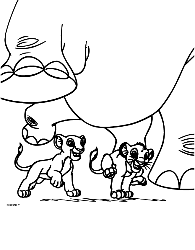 Dibujo para colorear: The Lion King (Películas de animación) #73664 - Dibujos para Colorear e Imprimir Gratis