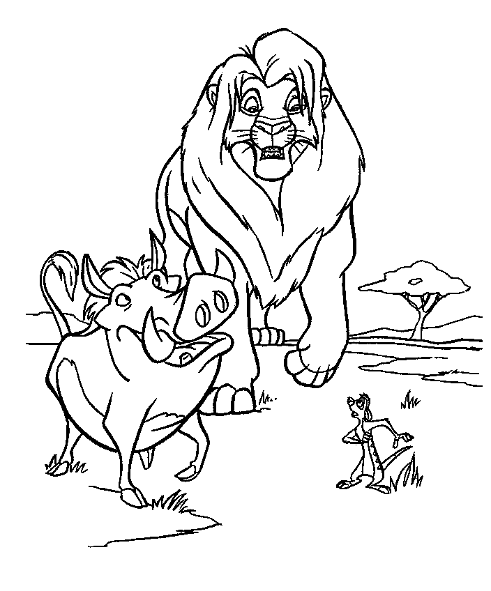 Dibujo para colorear: The Lion King (Películas de animación) #73683 - Dibujos para Colorear e Imprimir Gratis