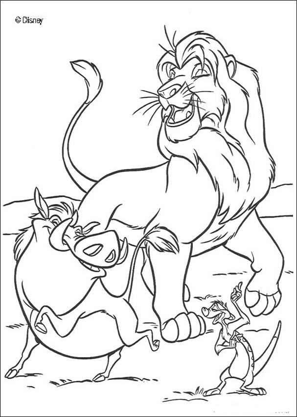 Dibujo para colorear: The Lion King (Películas de animación) #73755 - Dibujos para Colorear e Imprimir Gratis