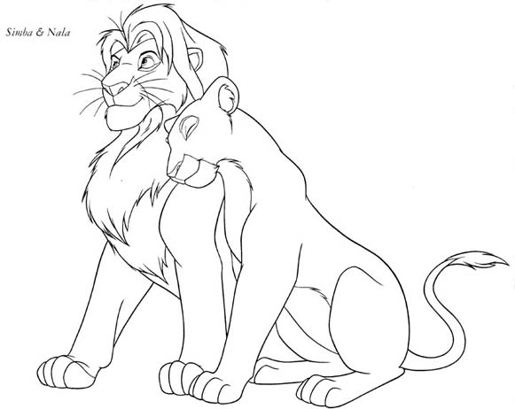 Dibujo para colorear: The Lion King (Películas de animación) #73769 - Dibujos para Colorear e Imprimir Gratis