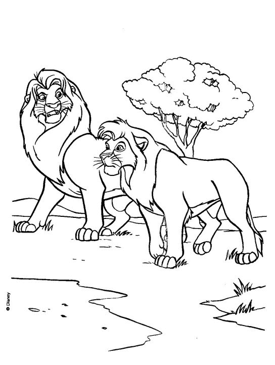 Dibujo para colorear: The Lion King (Películas de animación) #73775 - Dibujos para Colorear e Imprimir Gratis