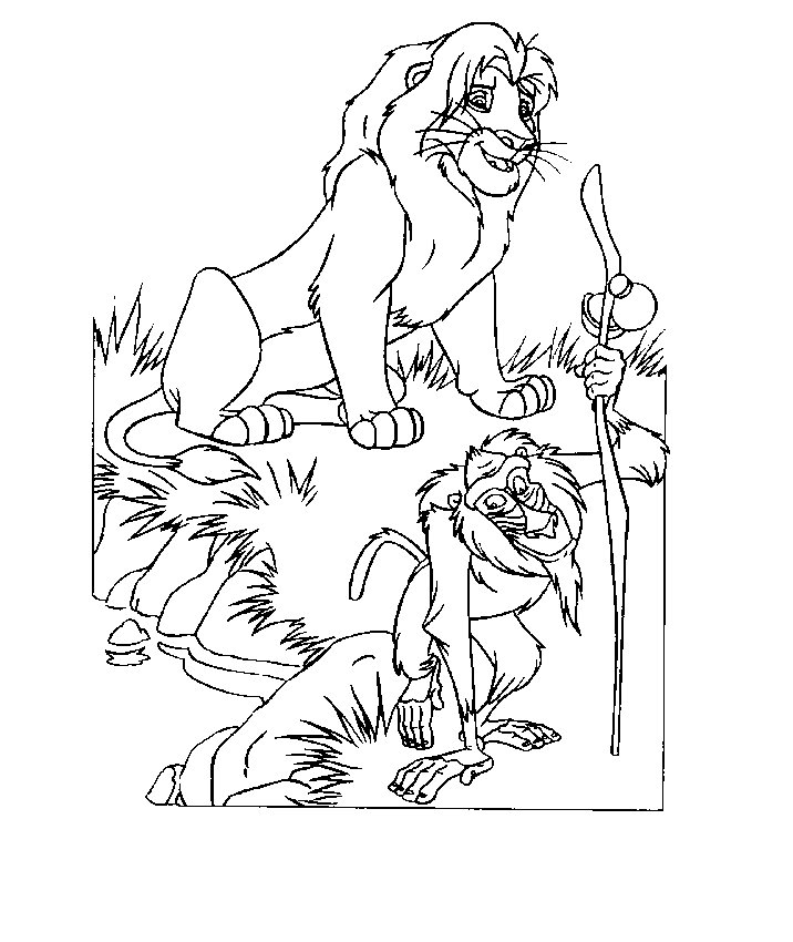 Dibujo para colorear: The Lion King (Películas de animación) #73796 - Dibujos para Colorear e Imprimir Gratis